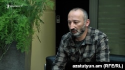 Armenia -- Garegin Miskarian, a member of the Citizen's Decision party, speaks to RFE/RL in Yerevan, May 1, 2019. 