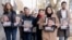 Lithuania - Picket near the Belarusian Embassy in Vilnius on the second anniversary of Siarhiej Tsikhanouski's incommunicado 