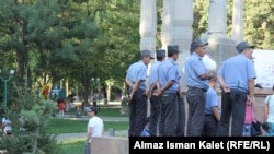 Кыргыз тартип сакчылары.