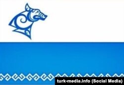 Шорлордун этностук-маданий уюмунун желеги.