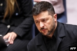 Президент України Володимир Зеленський бере участь у засіданні Ради безпеки ООН на рівні міністрів у Нью-Йорку, США, 23 вересня 2025 року