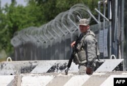 Закрытый в этом году центр транзитных перевозок "Манас"