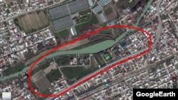 Место новой резиденции Мирзиеева на Google-картах.