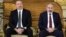 Azerbaijani President Ilham Aliyev (left) and Armenian Prime Minister Nikol Pashinian. "This is an issue between our two countries, and we have to solve it ourselves," the Azerbaijani president said in a January 10 interview.