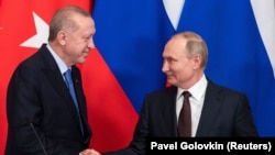 Ռուսաստանի նախագահ Վլադիմիր Պուտին և Թուրքիայի նախագահ Ռեջեփ Էրդողան, արխիվ