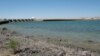 Кокаральская плотина. Казахстанская территория Аральского моря. 