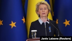 Ուկրաինա - Եվրահանձնաժողովի նախագահ Ուրսուլա ֆոն դեր Լայենը Կիևում, 8-ը ապրիլի, 2022թ․