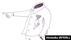  Эрдиги да, эси да жок, ордени бар эргул.  Т.Карыкеев тарткан азил сүрөт. 05.07.2011.