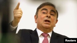 Карлос Гон на пресс-конференции в Бейруте, Ливан, 8 января 2020 года