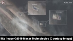 Test platforms near the Nyonoksa site on August 18