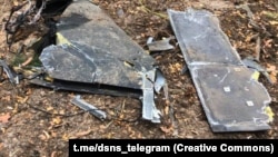 Киев маңына құлаған ресейлік Heran-2 дронының тамтығы. 10 мамыр, 2025 жыл.