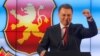 VMRO-DPMNE leader Nikola Gruevski addresses the media in Skopje following last month's elections.