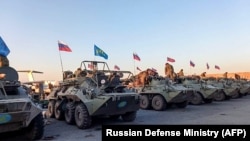 Ռուսաստանցի խաղաղապահները ռազմական օդանավակայանում, Երևան, 12-ը նոյեմբերի, 2020թ. 