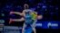 Корлан Жаканша (в желтой форме) на чемпионате мира по борьбе. Нур-Султан, 15 сентября 2019 года.