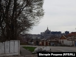 Розбомблений центр Маріуполя. Квітень 2022 року