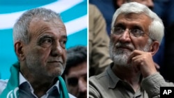 Նախագահի թեկնածուներ Մասուդ Փեզեշքիան, միջուկային հարցերով նախկին բանակցող Սաիդ Ջալիլի