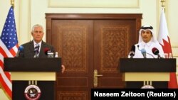 Макулдашкан тараптардын басма сөз жыйыны. Доха, 11-июль, 2017-жыл.