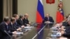 President Vladimir Putin chairs a meeting with members of Russia's Security Council at the Novo-Ogaryovo state residence outside Moscow on January 20.