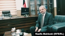 فیروز الدین فیروز وزیر صحت عامه افغانستان حین مصاحبه اختصاصی با رادیو آزادی در کابل. ۱ جنوری ۲۰۱۹