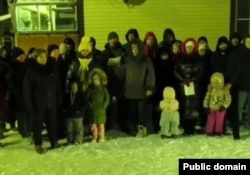 Кадр из видеообращения жителей "балочных" домов Путину