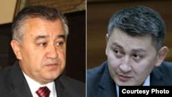 Жогорку Кеңештин депутаттары Өмүрбек Текебаев жана Исхак Пирматов.