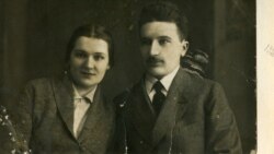 Беларускі навуковец, палітык і грамадзкі дзеяч Аркадзь Смоліч з жонкай. Здымак 1920 году