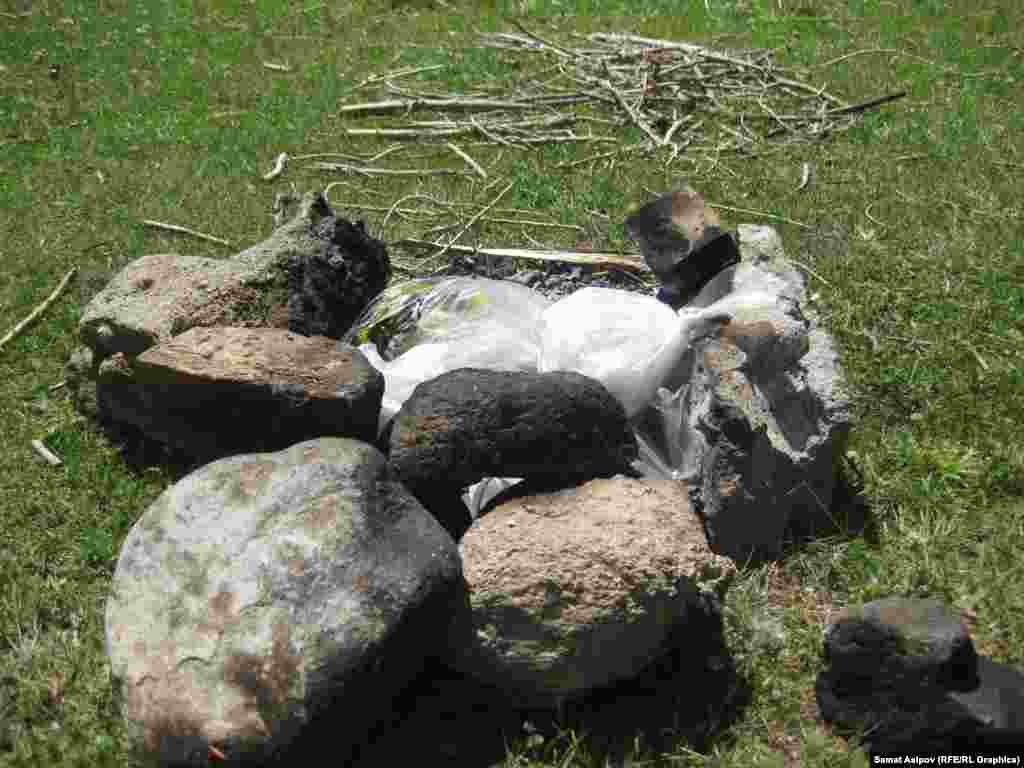 Мындай көрүнүш көл кылаасындагы бак-дарактуу жапайы пляждардын дээрлик бардыгында орун алган. Токойлуу жээкте эс алгандардын айрымдары гана ордун тазалап кетпесе, көбү таштандыны бир жерге үйүп же чачып кетет.