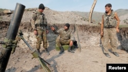 Արցախի ՊԲ զինծառայողները մարտական դիրքում, հոկտեմբեր, 2020թ.