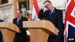 Британ премьери Кэмерон Египеттин президенти ал-Сиси менен. Лондон, 5-ноябрь, 2015-жыл.