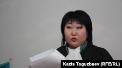 Елена Кван, судья Бостандыкского районного суда. Алматы, 1 марта 2013 года.