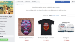 Петр Міхалу намагався заробляти на продажі символіки «Агент Кремля», але бізнес не був дуже активним