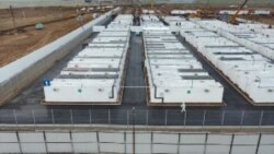 Toshkent viloyatida konteynerlardan qurilgan karantin lageri. Foto Qurilish vazirliginiki.