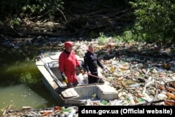 Сміттєвий затор, Боржава, Закарпаття. Фото Держслужби з надзвичайних ситуацій