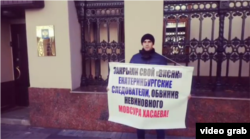 Хасаев Мовсар бехк боцуш латтош хиларна дуьхьал йина пикет