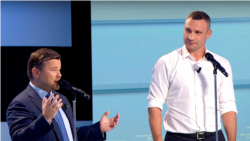 Андрій Богдан і Віталій Кличко