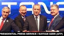 Əskişəhirdə Trans-Anadolu Qaz Kəmərinin açılış mərasimi. 12 iyun 2018