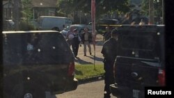 Полицейская операция в Стратроу (Канада, 10 августа 2016 года).