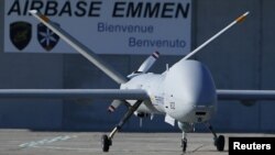 Израилде чыгарылган учкучсуз башкаруудагы учактардын бири. 2012-жыл, октябрь. 