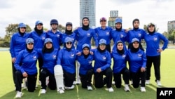 تیم بانوان افغانستان که در آسترالیا تشکیل شده است(آرشیف)
