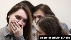 Обвиняемые по делу "Нового величия" Мария Дубовик и Анна Павликова