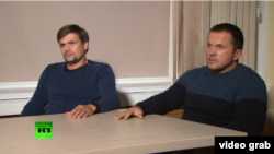 Որպես Ալեքսանդր Պետրով ու Ռուսլան Բոշիրով ներկայացող անձինք հարցազրույց են տալիս RT-ին
