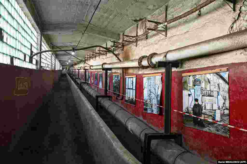 The abandoned Petrila mine is now used to host art exhibitions.