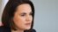 Belarusian opposition leader Svyatlana Tsikhanouskaya (file photo)