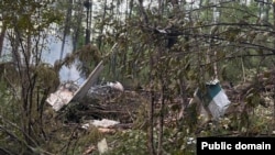 С места авиакатастрофы Ан-24 в Амурской области