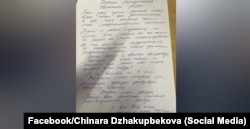 Письмо Темирлана Султанбекова.