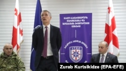 ՆԱՏՕ-ի գլխավոր քարտուղար Յենս Ստոլտենբերգը Վրաստանում, 25-ը մարտի 2019 թ.