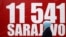 Сараевода 1992 жылғы қоршауда қаза тапқан 11 мың 541 адамды еске алу құрметіне 11 мың 541 бос орындық қойылды. Сараево, 6 сәуір 2012 жыл.