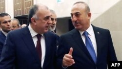 Թուրքիայի և Ադրբեջանի ԱԳ նախարարներ Մևլութ Չավուշօղլու և Էլմար Մամեդյարով, արխիվ