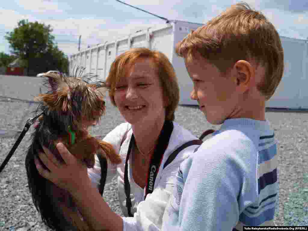 Дехто з переселенців приїхав до Дніпропетровська з чотирилапими вихованцями