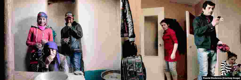 Left (in Roshorv): This is Shakartokhun. Her son and daughter work in Moscow. Her husband was recently deported from Russia. Getting proper documents in Russia is difficult. It&#39;s also expensive -- $45 for a three-month residency permit and $880 for a one-year work permit. Right (in Moscow): Deportees have three days to leave the country. If they can&#39;t afford a ticket back home, they are placed in a special detention center. Some of them are forced to &quot;earn&quot; their return ticket by working without pay. This can last up to six months.